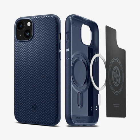 ACS06597 - iPhone 15 Pro Max Case Mag Armor (MagFit) in matte black showing the back